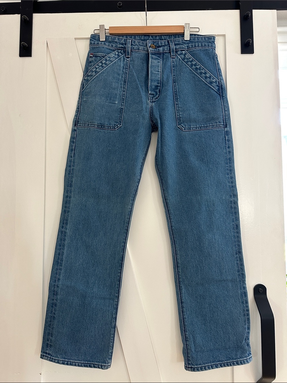 Wiesmade Women’s Blue Relaxed Fit Carpenter Jeans